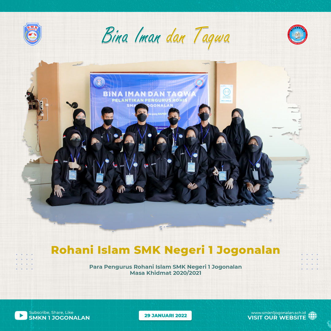 Bina Iman Taqwa dan Pelantikan Pengurus Rohani Islam | SMKN 1 JOGONALAN